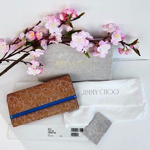 Lace Milla clutch in powdered pink